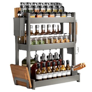 Home kitchen rack Organizer Storage Shelf for spice bottle