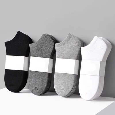 5Pairs Essential Comfort Ankle Socks - Breathable Soft & Dur