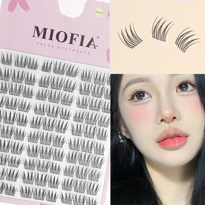 1/box 90 clusters idol False Eyelashes Black Natural Manga L