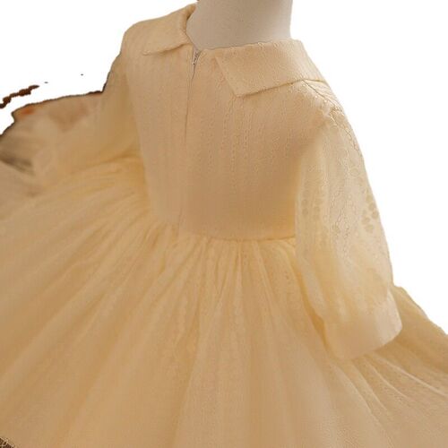 Baby Girls One-Year-Old Dress Spring High-End Piano Perform