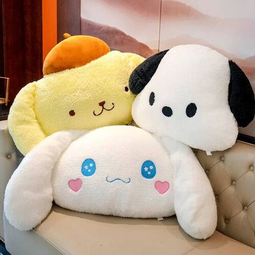 Big Size Comfortable Pom Pom Purin Back Cushion Fluffy Cinna