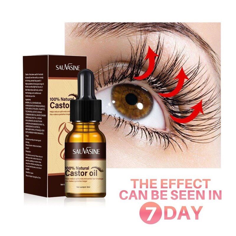 跨境castor oil 柔顺眉毛睫毛护发温和滋润发根10ml - 实物图