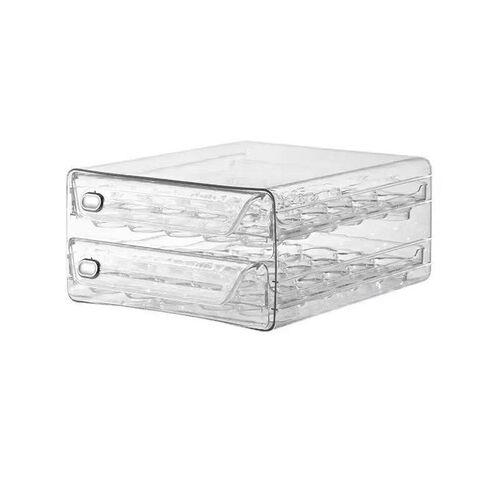 Egg Holder for Refrigerator Drawer Organizer with Time Scale