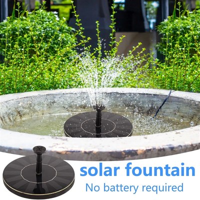 Solar Fountain Pump Floating Solar Panel Bird Baths Water Fo