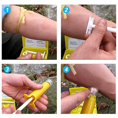Outdoor Survival Tools Venom Extractor Pump Vacuum Aspirator
