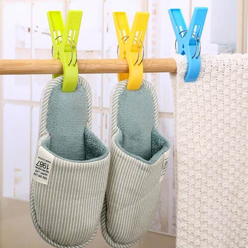 4Pcs Beach Towel Clips Plastic Quilt Pegs for Laundry Sunbed