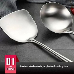Kitchen Utensils Wok Spatula Iron and Ladle Tool Set Spatula