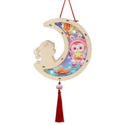 MidAutumn Festival Wooden Projection Lantern Handmade Lanter