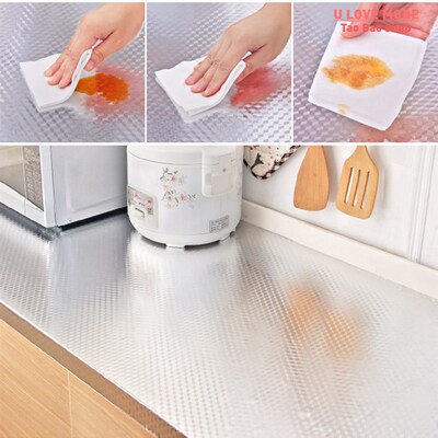 Oil-proof Waterproof Kitchen Stickers Self Adhesive Fireproo