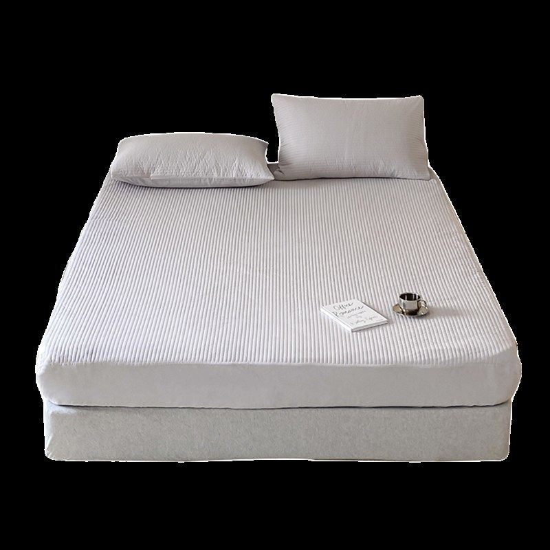 纯色全棉夹棉床笠单件 2023年新款绗缝加厚床垫床包床三件,床上用品,床笠,淘宝优惠券,粉丝福利购,淘宝优惠卷