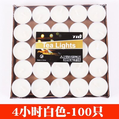 100pcs smokeless candles Boil tea candle tealight lights蜡烛