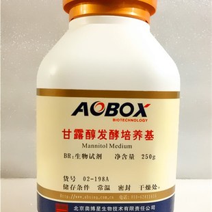 甘露醇氯化钠琼脂(高盐甘露醇培养基)生化试剂 BR0g 奥博星