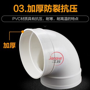 PVC弯头110排水管90度直角弯内壁光滑胶粘下水管建筑塑料排污管