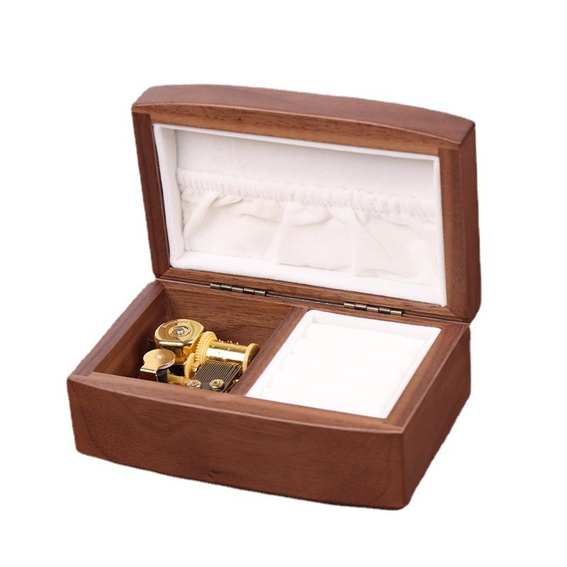 木质八音盒首饰盒音乐盒定制音乐曲目送女友女生礼穿越时空的思念