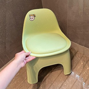 浴室洗澡凳儿童卫生间小孕妇淋浴家用矮凳带靠背的小椅子
