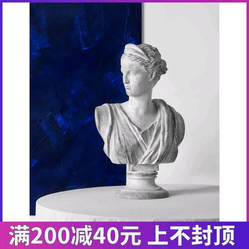 仿石膏维纳斯雕塑艺术馆人物摆件希腊风美术馆橱窗手工树脂工艺品