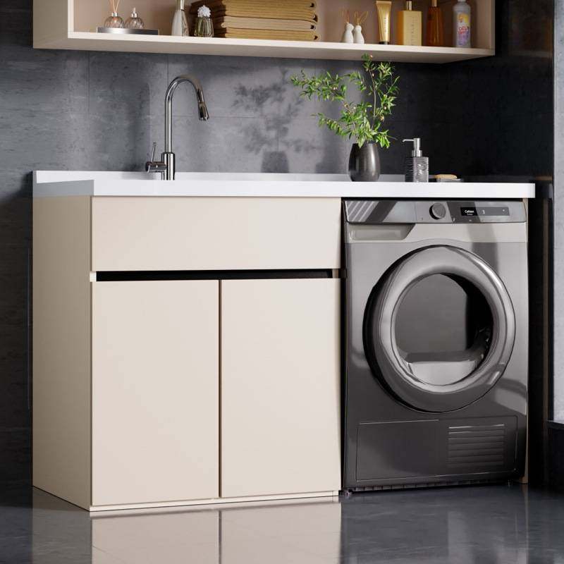 洗衣柜蜂窝铝全铝阳台柜组合卡其洗衣机伴侣一体柜洗衣机柜子,家装主材,洗衣机柜,淘宝优惠券,粉丝福利购,淘宝优惠卷