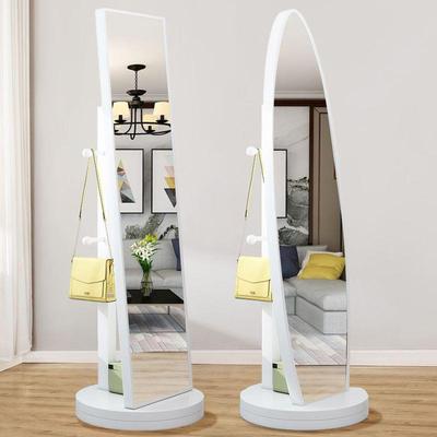 全身落地镜家用少女卧室现代简约多功能穿衣镜储物可移动试衣镜子