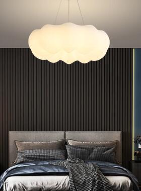 白色云朵灯北欧简约创意餐厅服装店灯具儿童房间卧室南瓜led吊灯