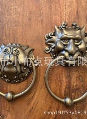大量现货新款独立站Door Knockers龙脸门把手壁挂树脂工艺品