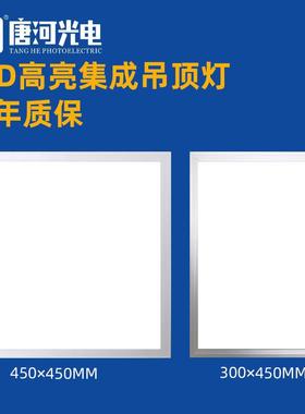 450*450平板灯450*900天花集成吊顶灯300*450led面板灯家用厨房灯
