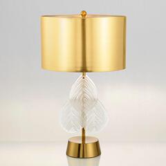 琉璃树叶台灯现代简约卧室床头设计师装饰灯Interior table lamp