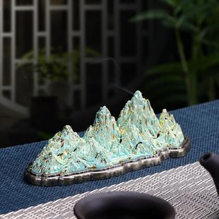 江山一统新中式 饰品沉檀10.5线香盒 熏香炉摆件家居禅意茶几书桌装