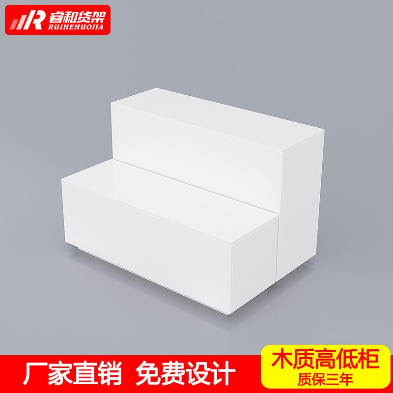 名创款货架木质堆头高低流水台精品饰品店文具宠物店陈列中岛柜台