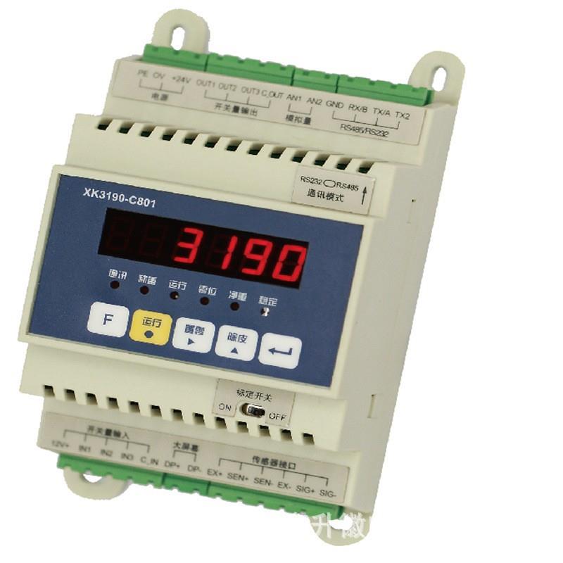 耀华C801仪表称重显示变送器耀华XK3190-C801导轨式称重控制仪表