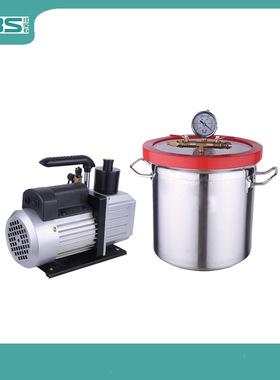 1 stage 220V 1/3HP vacuum pump RS-2 with 3gal vacuum chamber