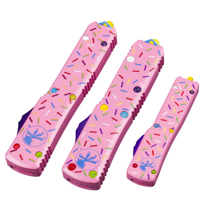 微技术UT85甜甜圈大中UTX70小号刀鞘直出CNCEDC户外工具粉色刀柄