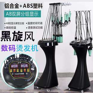 烫发机黑旋风美发热烫机器双屏智能24V220陶瓷数码卷发杠烫发卷发