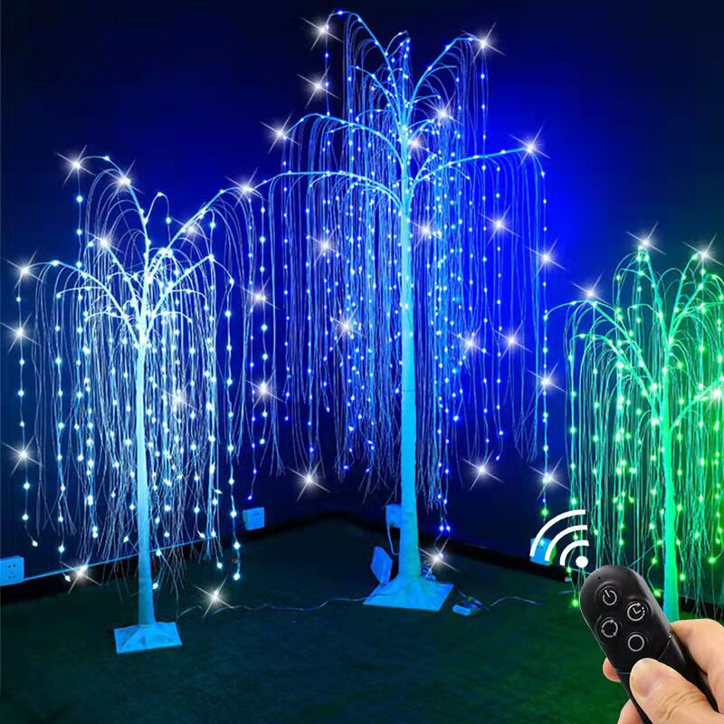 幻彩RGB点控遥控柳树灯