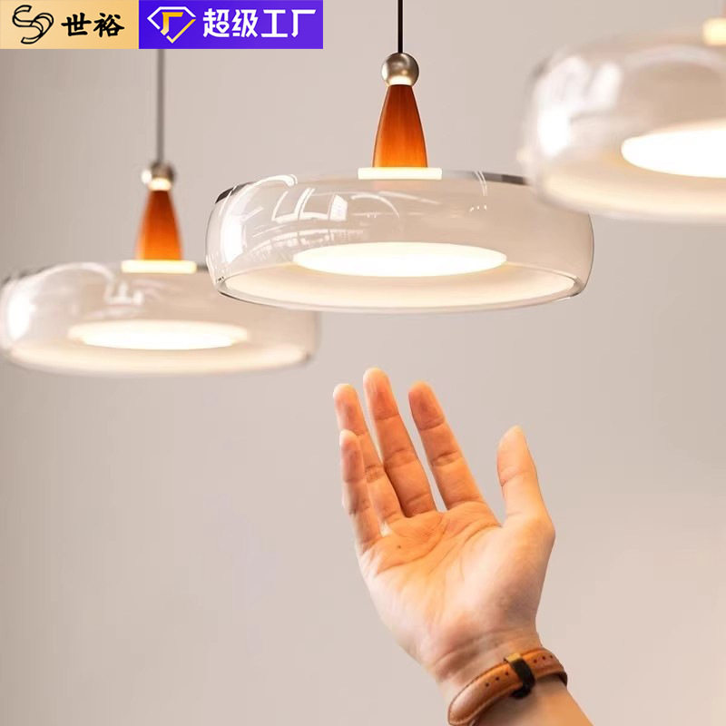 意式轻奢中古风三头餐厅吊灯