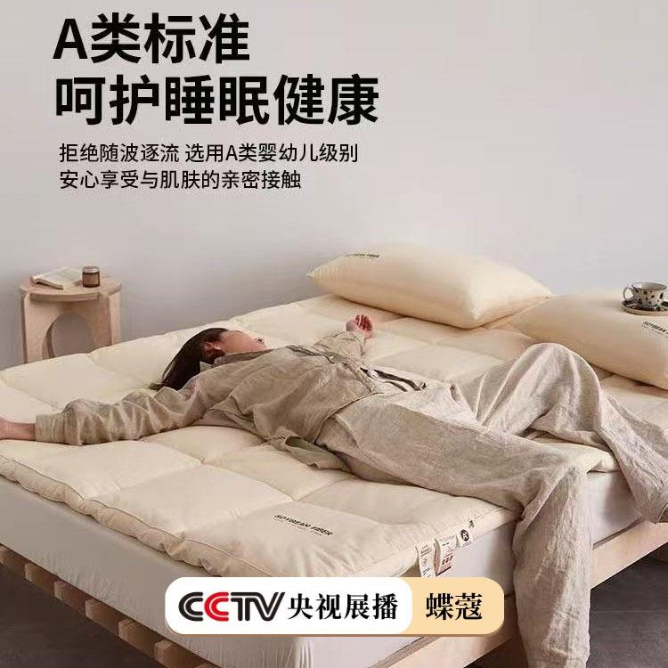 A类全棉贴身透气单双人保暖原棉纯棉大豆床褥垫日式朴真5cm床垫子