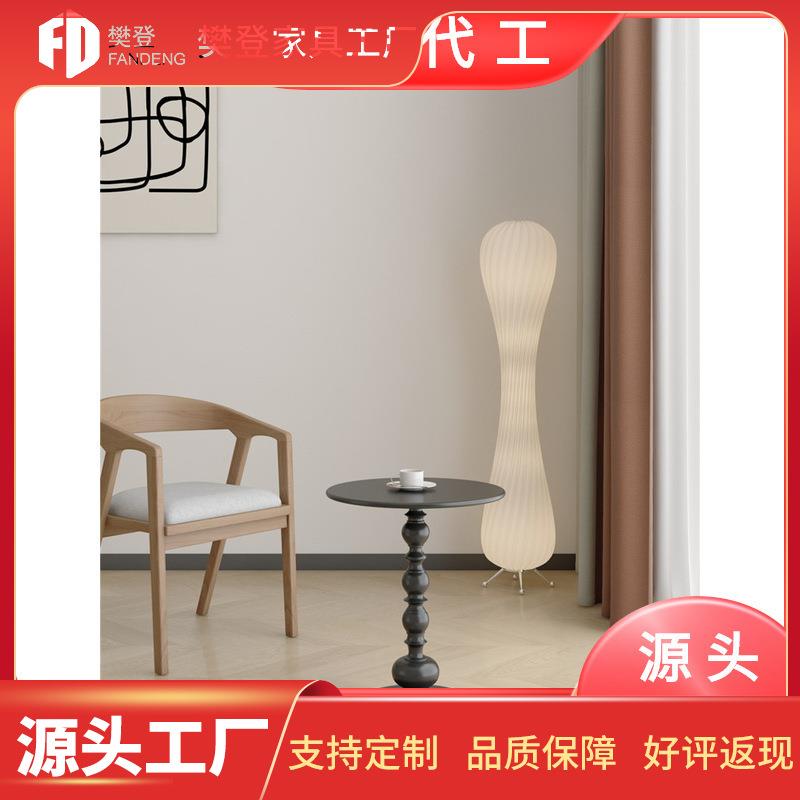北欧铁艺复古极简客厅沙发边几茶几设计师边桌圆桌小户型网红角几
