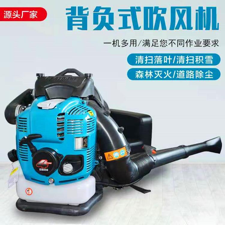 园林路面汽油吹风机背负式风力灭火机四冲程手提式马路树叶吹风机图片
