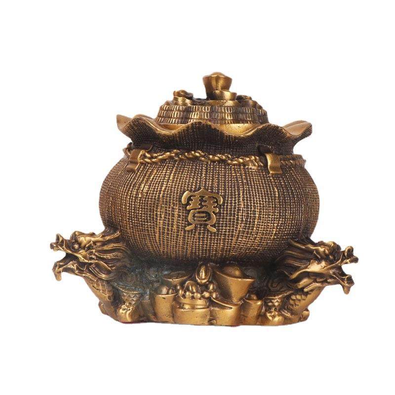 杨铜记 铜聚宝袋 铜聚宝盆 钱袋 摆件工艺品 龙头聚宝盆,鲜花速递/花卉仿真/绿植园艺,割草机/草坪机,淘宝优惠券,粉丝福利购,淘宝优惠卷