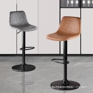 吧台椅升降椅子家用吧凳现代简约吧椅酒吧高脚凳靠背收银台凳轻奢