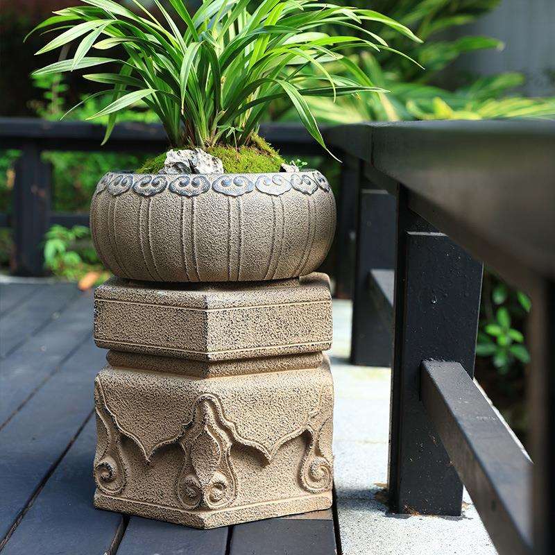 创意景观花盆园艺盆景园林装饰摆件户外庭院植物角布置花园造景