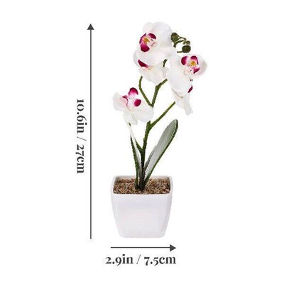 Home Realistic Artificial Simulated Phalaenopsis Faux