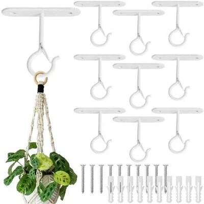 Wall Mount Ceiling Hook Durable Easy to Use Flower Pots