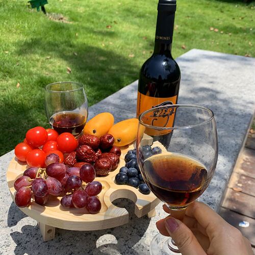 Wooden folding picnic table 木质户外折叠酒架野餐桌便携野餐桌