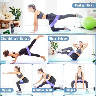 New Fabric Fitness Resistance Bands Booty Bands Elastic Band