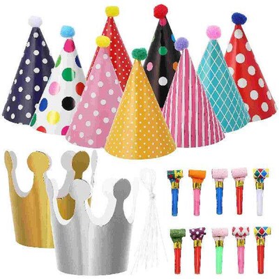 Horn Birthday Party Decoration Baby Decorations Kit Paper