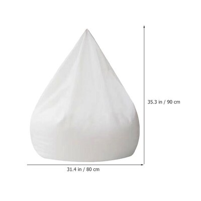 Bean Bags Soft Memory Foam No Filler Bean Bag Sleeve Liner B