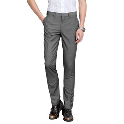 Black Pants Mens Slim-fit Straight Pants Mens Korean Casua