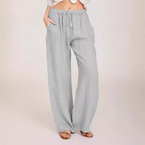 2025ebay Casual tton Linen Loose Yoga Trousers Women
