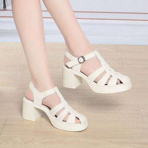 Retro High Heels Without Fatigue Thick Heels Thick Soles