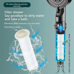 10 Spray Filtered Shower Head High-Pressure Handheld Water S